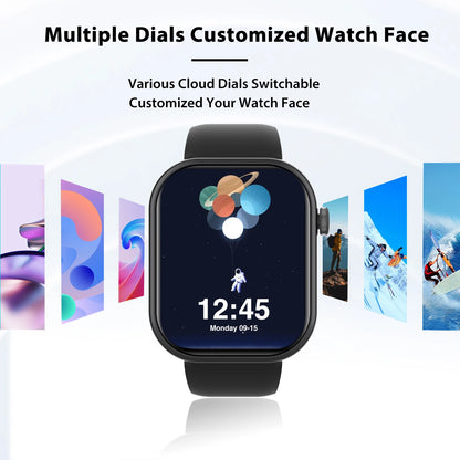 HOT Smartwatch full touch screen, answer and make calls, message reminders, custom watch face wallpaper and other functions